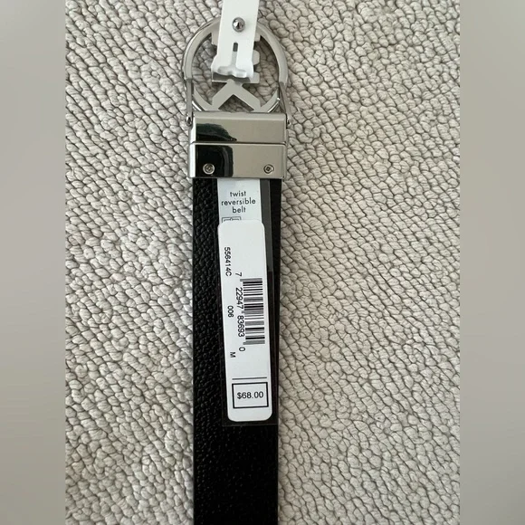 MICHAEL Michael Kors Women’s Reversible Belt | Color: Black and Gray | Size: M - Picture 5 of 12